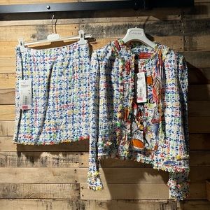 Escada Button up runway dress